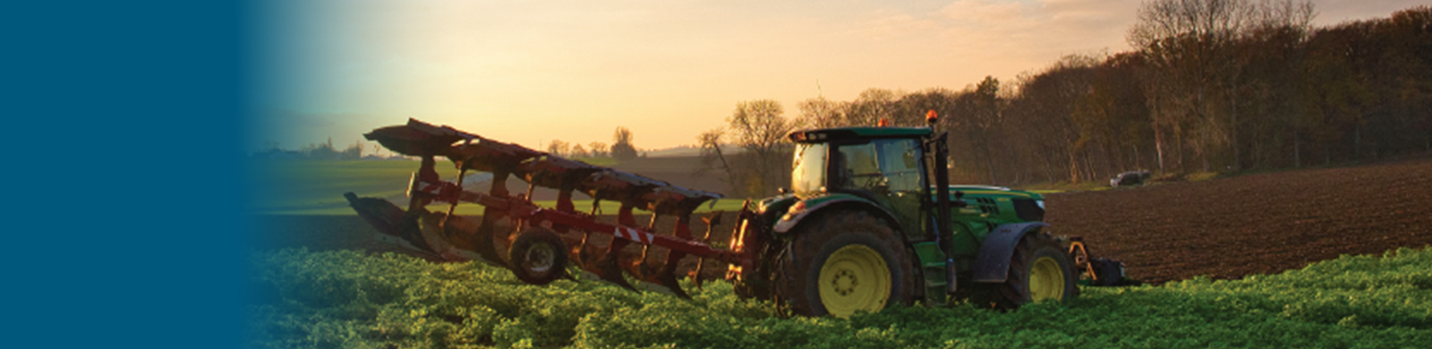 Tractor working in a field